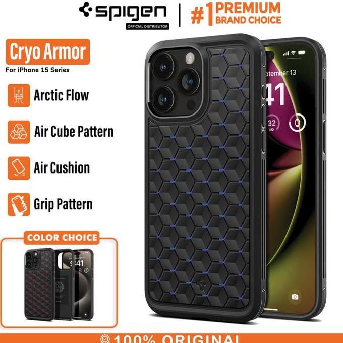 TERMURAH - Case iPhone 15 Pro / Promax Spigen Cryo Armor Cooling Gaming Casing