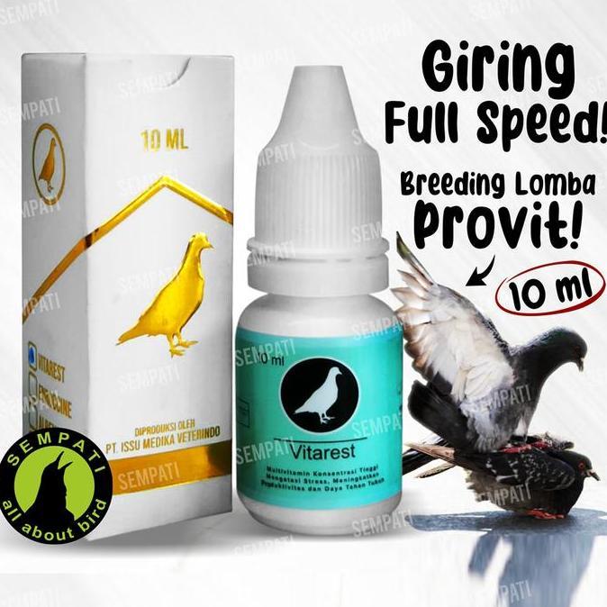 Vitarest Multivitamin Burung Merpati Vitamin Suplement Jamu Merpati Obat Produktifitas Stamina Vitar