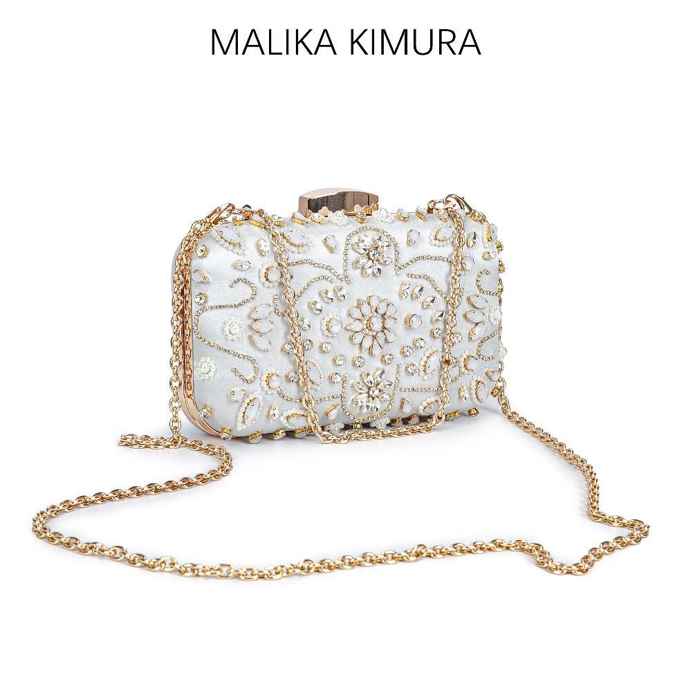 MALIKA KIMURA - Tas kondangan wanita import / Tas rantai pesta wanita / Box make up tas kosmetik / c