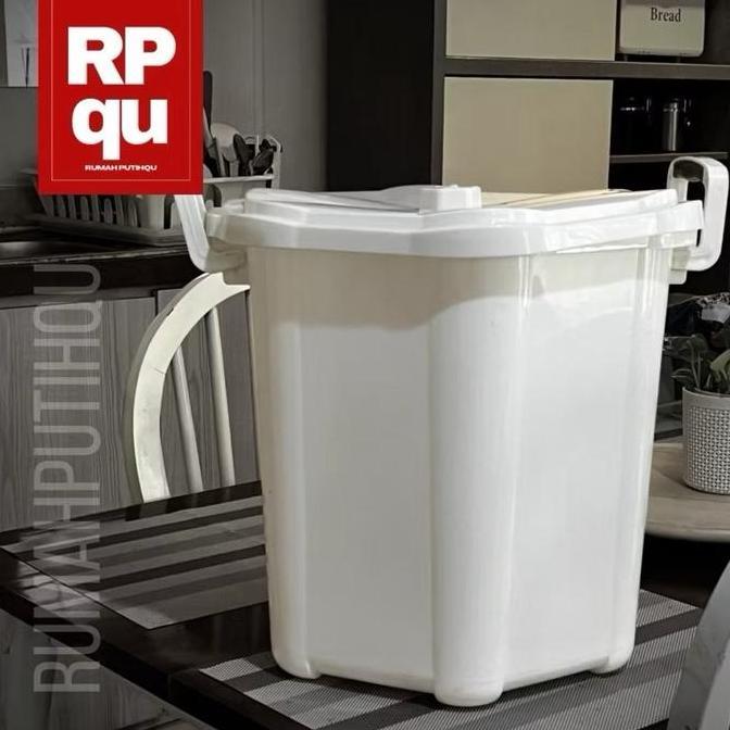 Ember Kamar Mandi 30L Warna Putih Estetik | Ember Plastik Tahan Lama dengan Desain Minimalis dan Ele