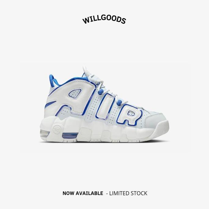 Nike Air More Uptempo White Racer Blue Women Orinal Resmi BNIB