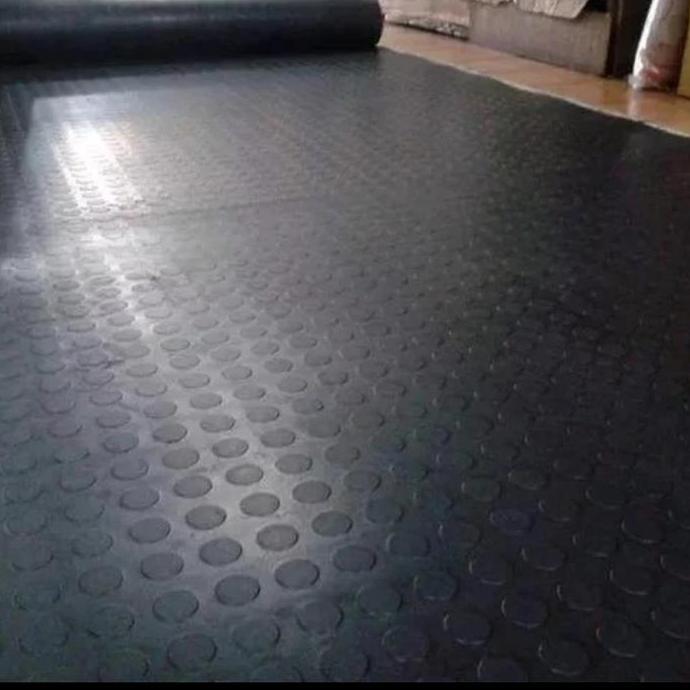 Karpet Karet meteran dengan motif koin, tebal 4mm