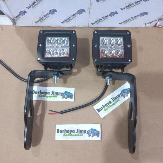 Lampu Tembak Led Katana Set Breket Engsel Pintu Jimny Model Rubicon Diskon