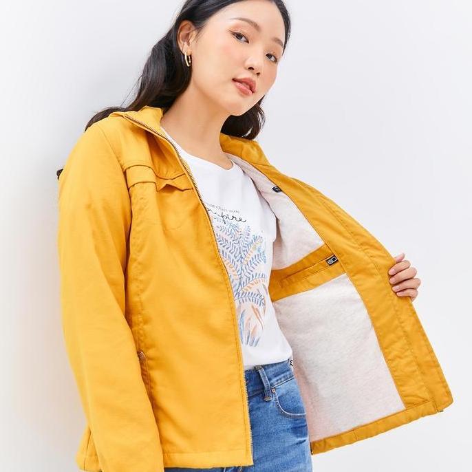 C2 Delwin Yellow Jacket Bikers Wanita