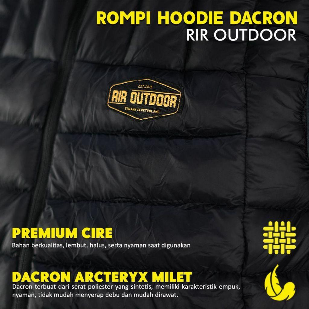 [Best Seller] Vest Rompi Hoodie Rir Outdoor Vest Bulang Dacron Anti Angin Free Stuffsack