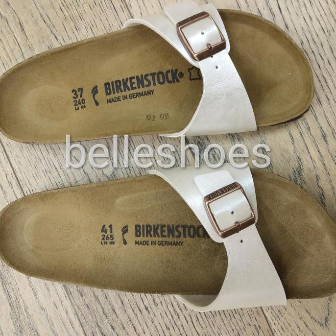 Sandal Birkenstock Orinal 100% Madrid Pearl white