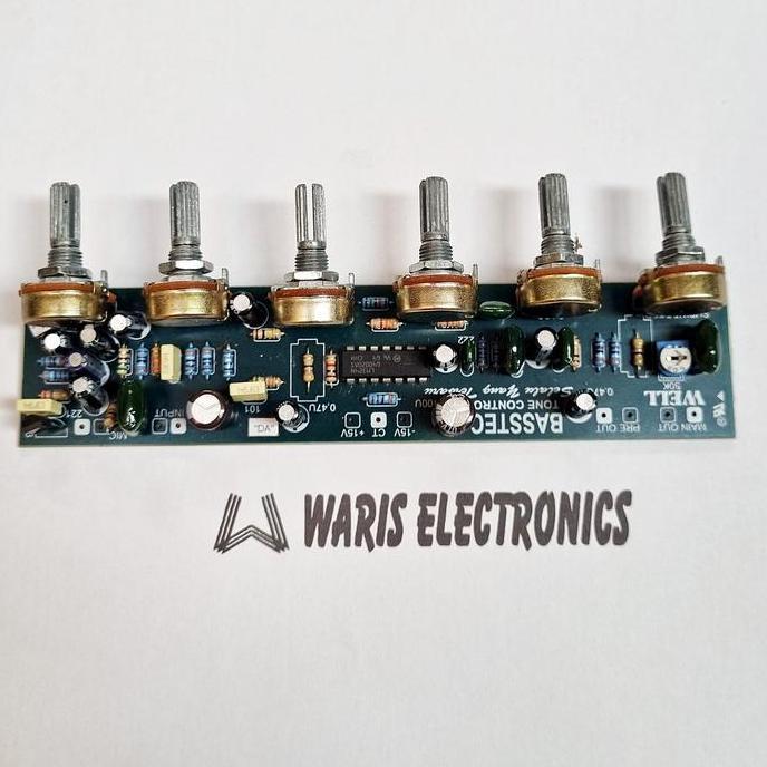 Tone Control Mono plus subwoofer middle dan mic Well Basstec