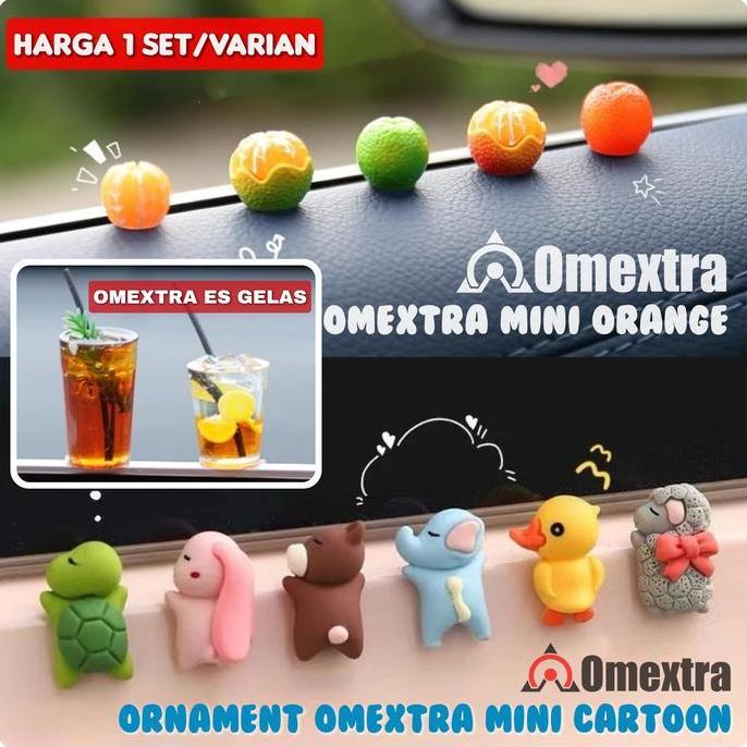 Promo Pajangan dashboard mobil Omextra Ornamen mini lucu pajangan meja Pintu Mobil Car Dashboard Orn