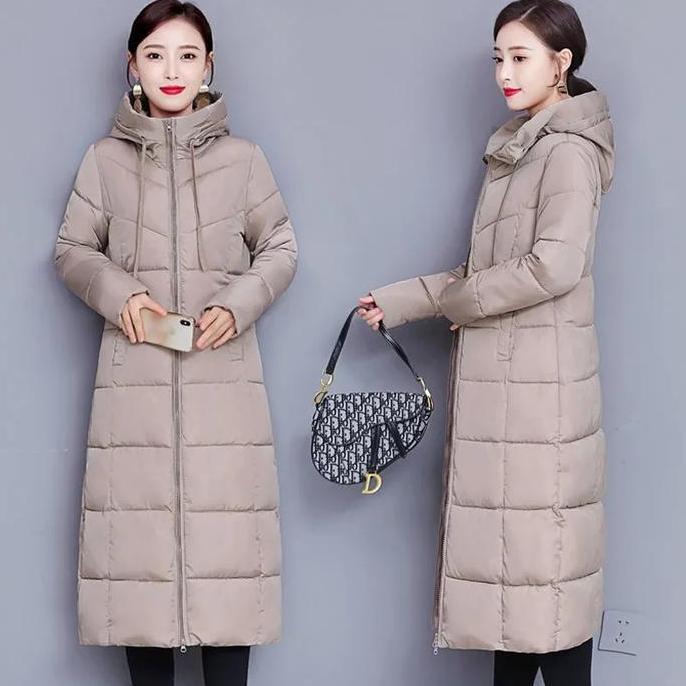 Long Coat wanita style Korea/Jacket winter mantel tebal musim dingin Wateroof Jaket Panjang Cewek
