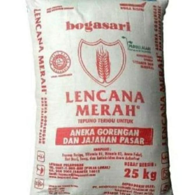 Grosir Tepung Terigu Lencana Merah 1 Karung