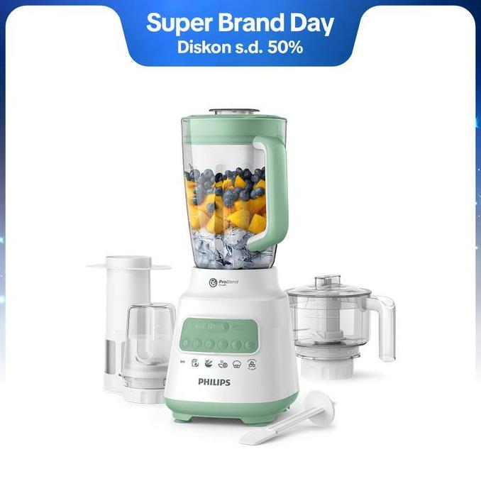 Philips Blender 5000 Series 2L Plastic - Accessory HR2223, blender juicer, blender serbaguna, blende
