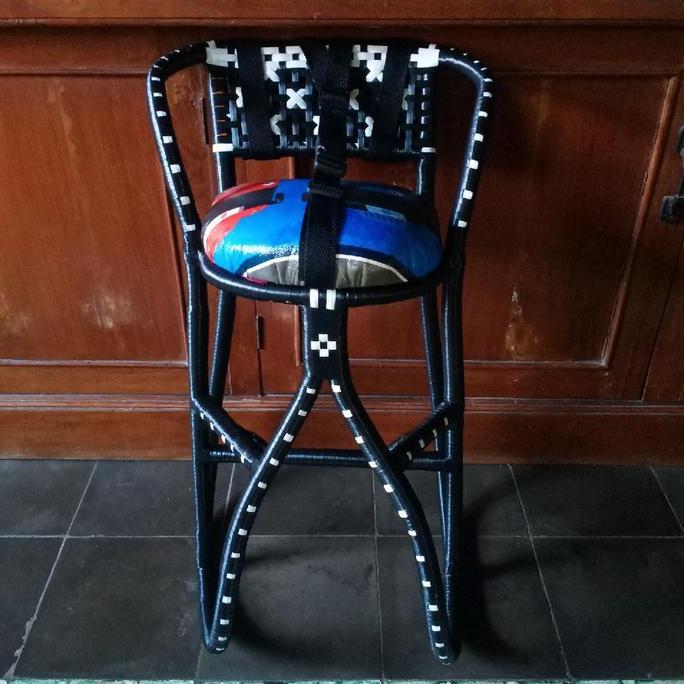 Kursi Rotan Boncengan Anak Motor Suzuki Skywave Lilitan Setengah & Full Dengan & Tanpa Sabuk Pengama