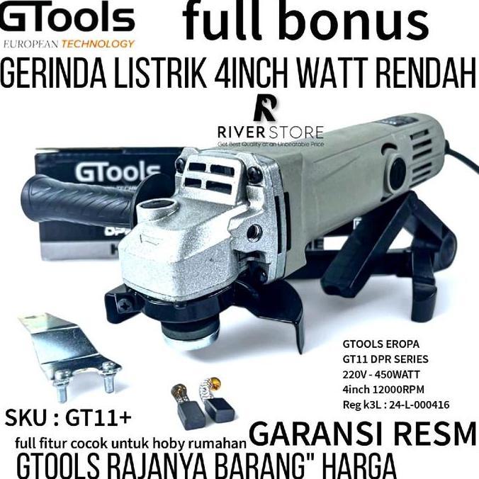 mz_fiktra - gtools gt11d mesin gerinda listrik 45w 4 inch low watt ekonomis