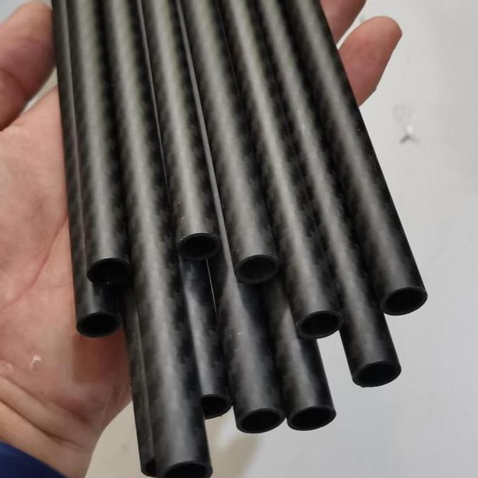 1meter Pipa karbon carbon 10x8mm 10mm x 8mm spar Carbon 3K Dof Doff RC Kode 1092