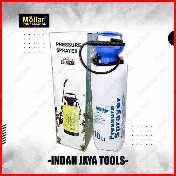 MOLLAR Pressure Sprayer 10 Liter Alat Semprot Hama Gendong Desinfektan