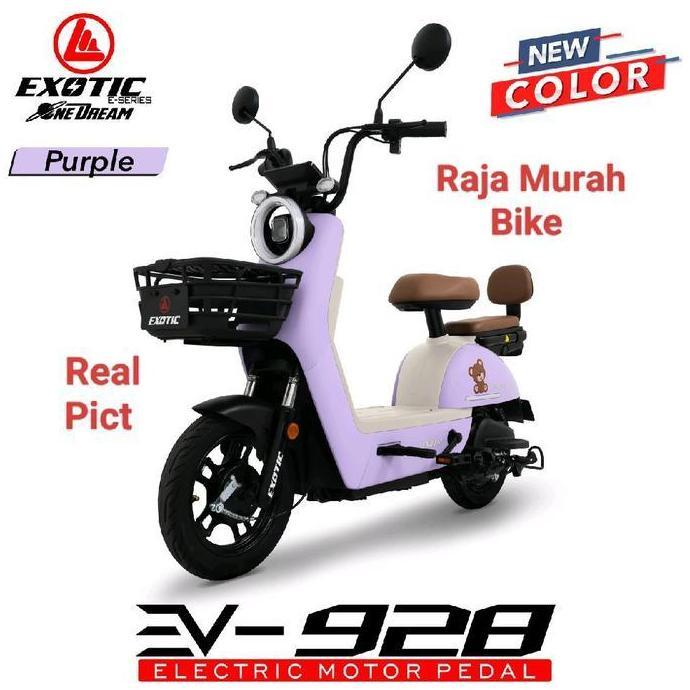 Terlaris Sepeda Listrik E Bike Exotic Ev-928 Terbaru Garansi Resmi By Pacific Sepeda Listrik Exotic 