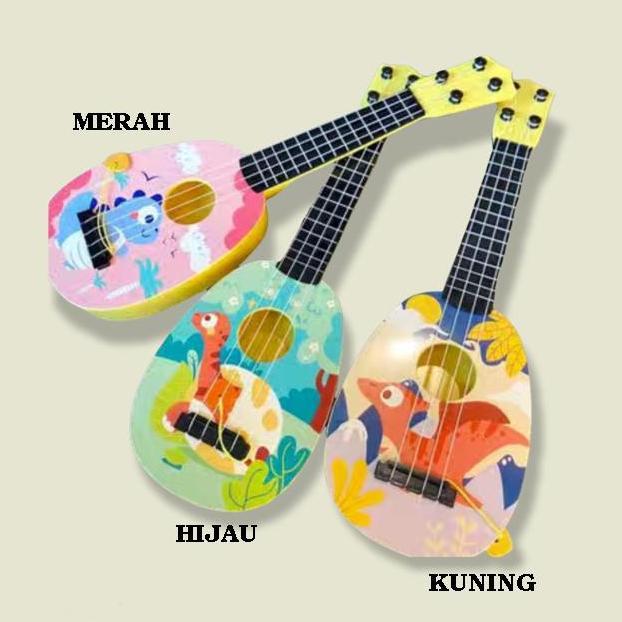 Halmusic- Mainan Gitar Ukulele Anak / Kado Mainan Anak Guitar Alat Musik Anak Mainan Edukasi Anak Be