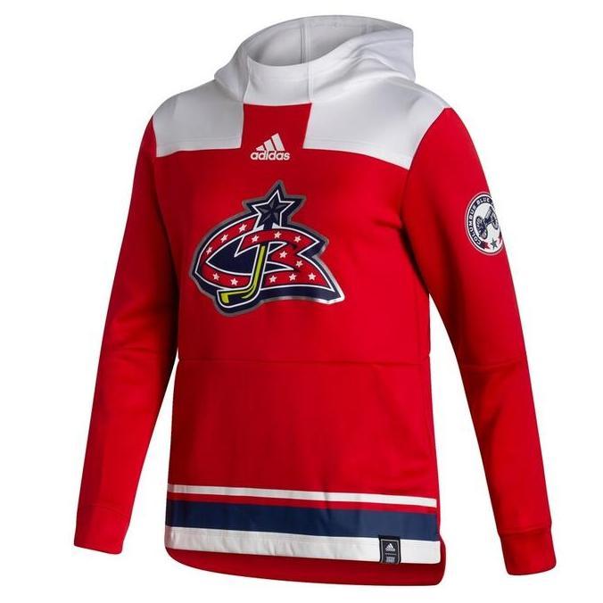 Jaket Hoodie Adidas NHL Columbus Blue Jackets Reverse Retro ORINAL