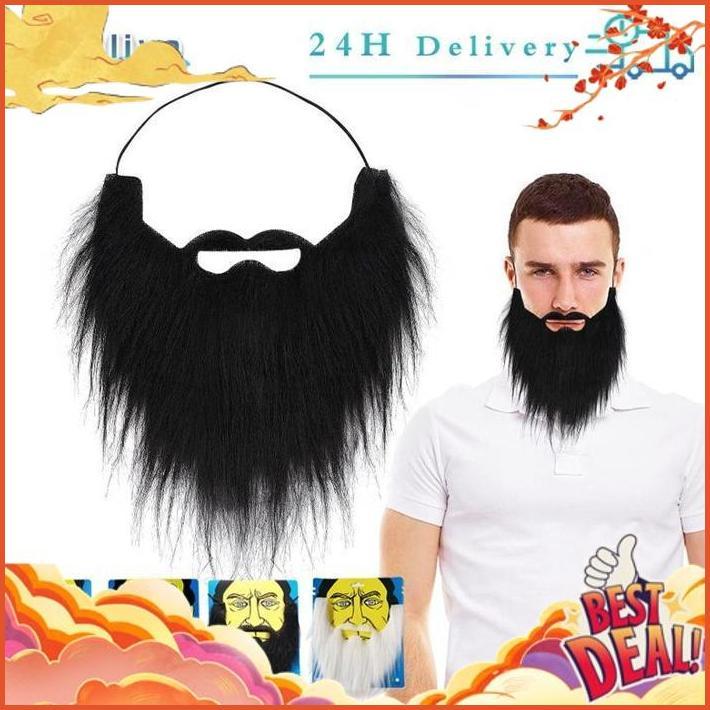 TERBAIK Kumis Jenggot Brewok Palsu Jenggot Kumis Palsu Pesta Penyamaran Helloween