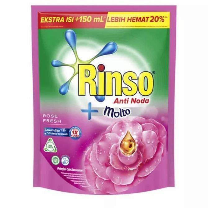 Lansungkirim- Rinso Molto Rose Fresh Deterjen Cair 1.65L