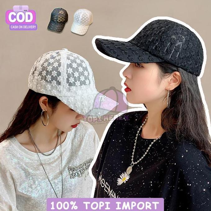 Bisainstan- Topi Distro Pria Wanita Outfit Korea Baseball Cap Gaya Jepang Fashion Hitam Putih Casual