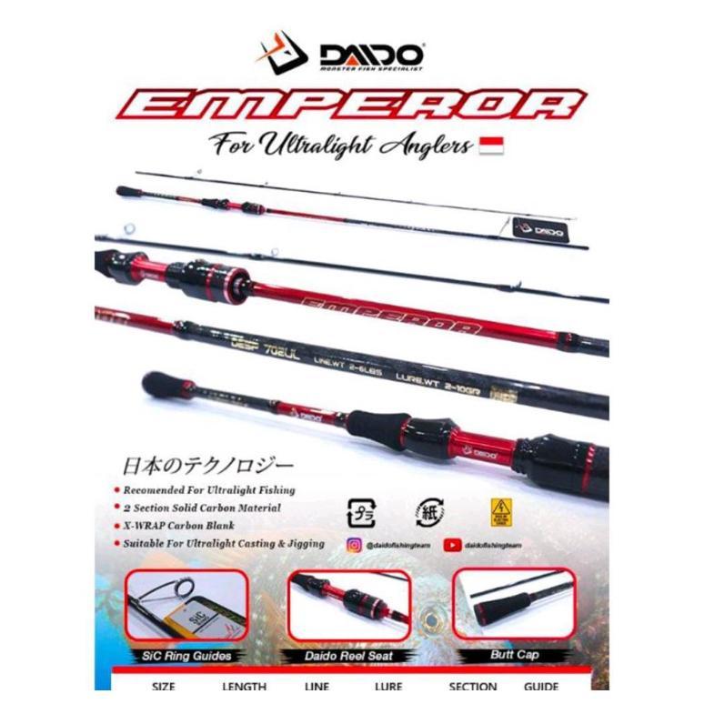 READYGan- JORAN DAIDO EMPEROR ULTRALIGHT UL CASTING JIGGIN 662 702