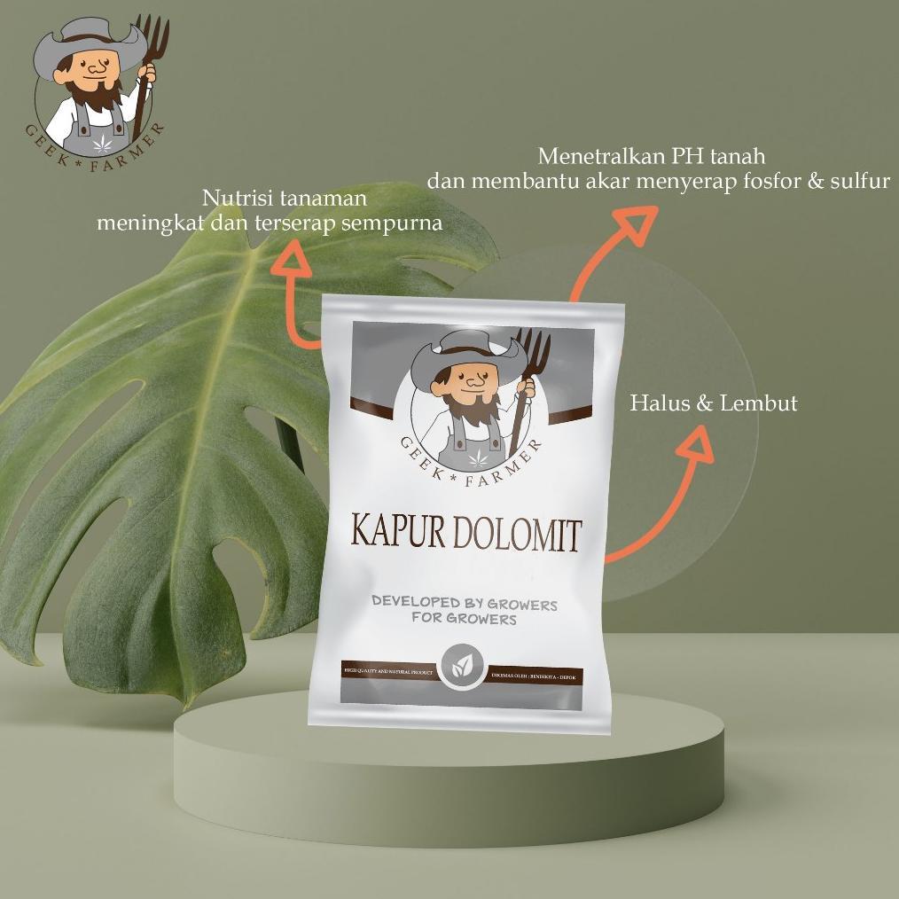 Bisa Cod Geek Farmer - Pupuk Kapur Pertanian Dolomit Premium Penetral Tanah & Sumber Kalsium Alami |