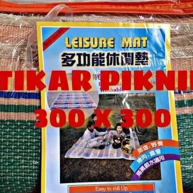 TIKAR LEISURE MAT 3x3yard anti air|TIKAR PLASTIK MURAH|TIKAR PIKNIK PLASTIK TIKAR ANYAMAN PLASTIK