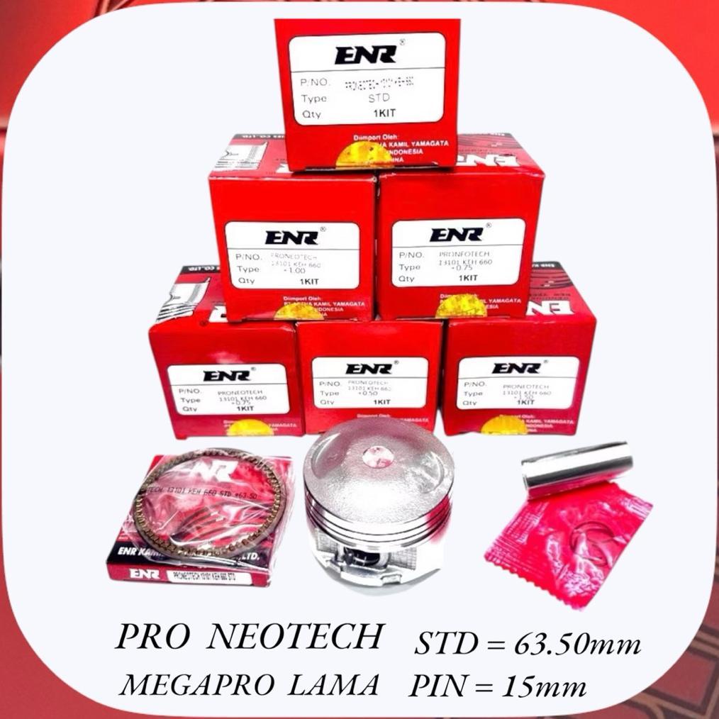 Piston Kit GL PRO NEOTECH MEGAPRO KARBU LAMA Os : STD - 25 - 50 - 75 - 100 - 150 - 200  Original ENR