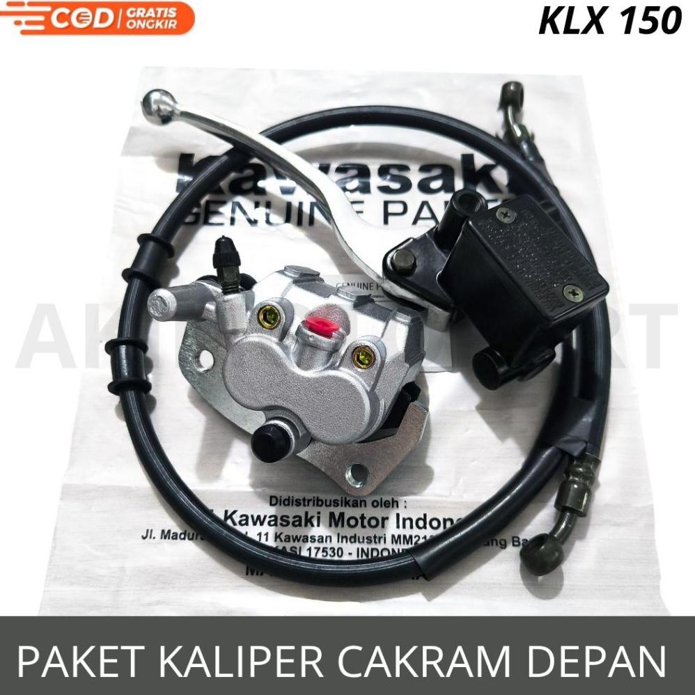 Kepala Babi Kaliper Depan + Master Rem Set Depan KLX 150 Paket Rem Set Depan + Kaliper Silver KLX