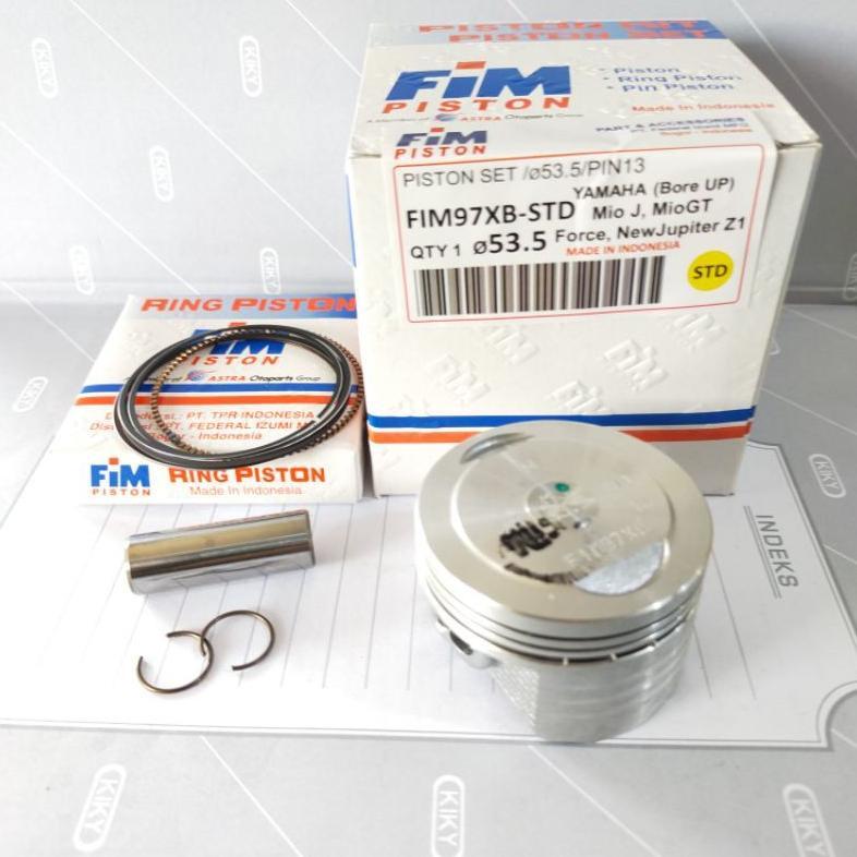 piston seher set kit bore up Mio j Mio GT Vega ZR Jupiter Z1 ukuran 53,5mm pin 13