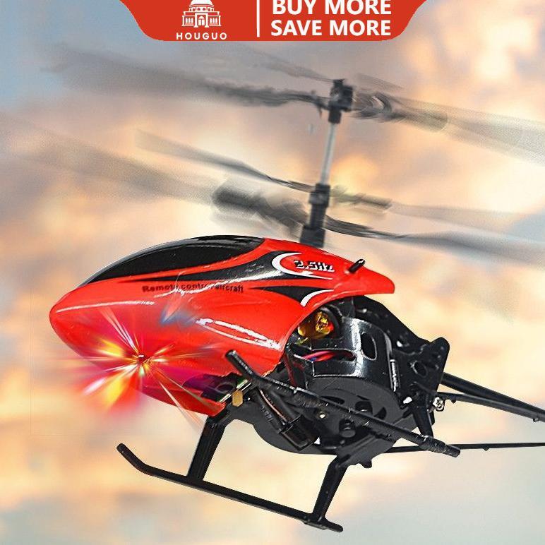 Hot Product Houguo Besar Led Helikopter Rc Mainan Anak Mainan Pesawat Hadiah Ulang Tahun Remote Cont