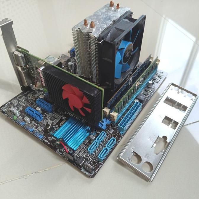 promo Paket Motherboard Asus H61 + i3 3240 + VGA GT 730 + RAM terlaris