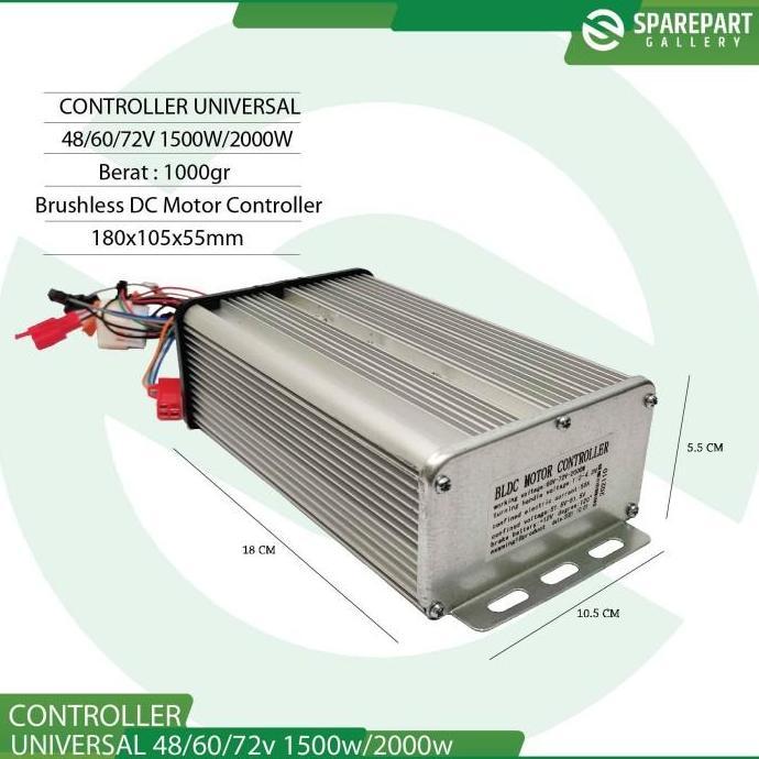 Bldc Motor Controller Universal 48/60/72V 1500W - 48-72V1500W Kualitas Terbaik Harga Termurah