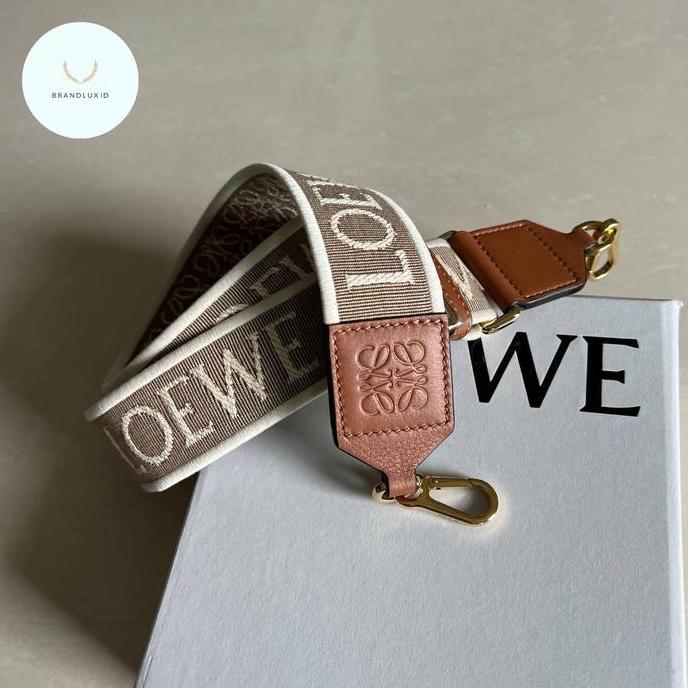 SIAPKIRIM Loewe anagram jacquard & calfskin adjustable bag strap READY STOCK