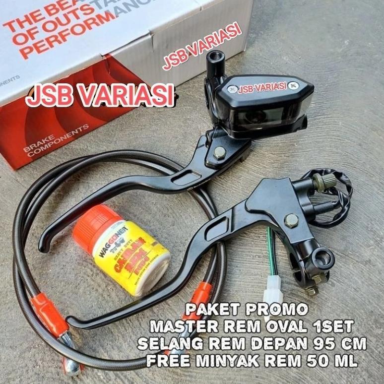 promo hemat master rem Brembo oval 1set plus selang rem 95cm free minyak rem 50ml jsb variasi