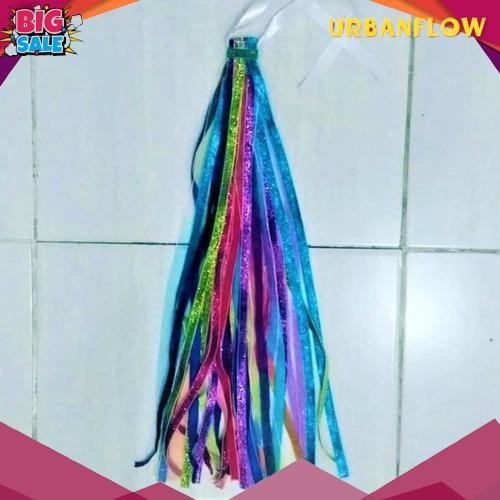 Tassel Rumbai Tamborin Gereja Pita Bludru Alat Tari Ready