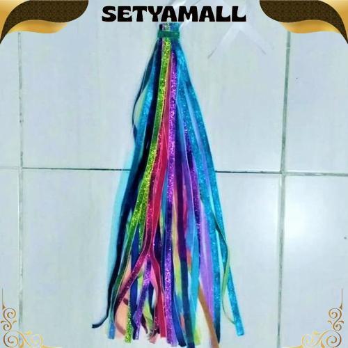 Tassel Rumbai Tamborin Gereja Pita Bludru Alat Tari Original