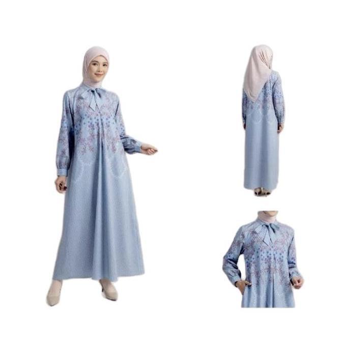 Gamis Tali Rabat Elzatta Hijab Dress Muslim Couple Family Sarimbit