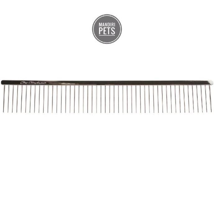 TERBARU - Chris Christensen 9 inch Coarse Poodle Style Buttercomb - Sisir Bulu Anjing Poodle