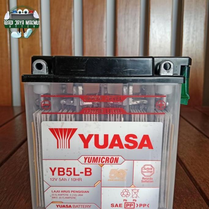 Aki Motor Vespa Corsa Matic, Yamaha Vega, Mio Sporty Yuasa YB5L-B Terlaris