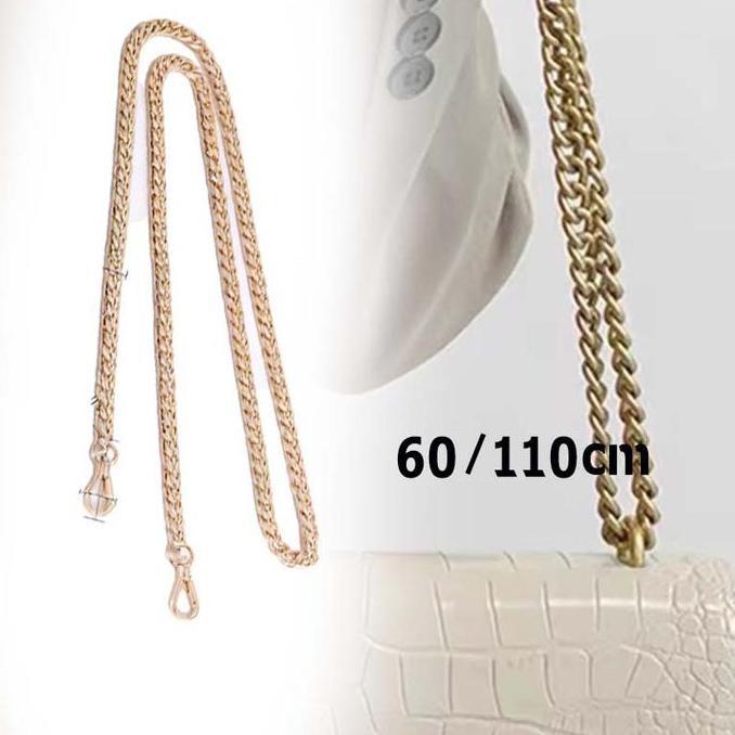 ORIGINAL 60cm/110cm Rante Tas Slempang Anti Karat Rantai Tas Premium Rantai Tas Selempang Acceses RE