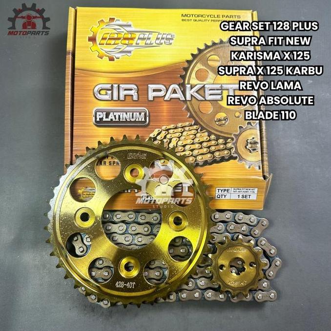 GEAR GIR SET GIR PAKET SUPRA X 125 PGM FI BLADE 110 125 REVO FIT FI KARISMA SUPRA FIT NEW 14T 40T 42