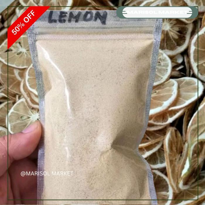 BUBUK JERUK LEMON MURNI 100 GRAM - LEMON POWDER KUALITAS PRODUK TERBAIK