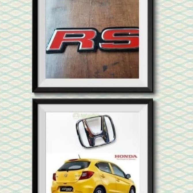 PAket Emblem Logo Honda Belakang Brio 2019 + Emblem RS