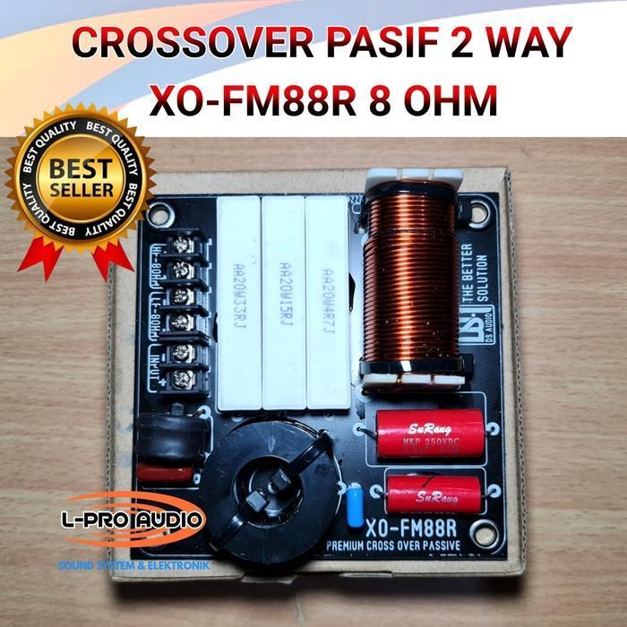 Crossover Pasif 2 Way Xo-Fm88R 8 Ohm Original Dan Terpercaya