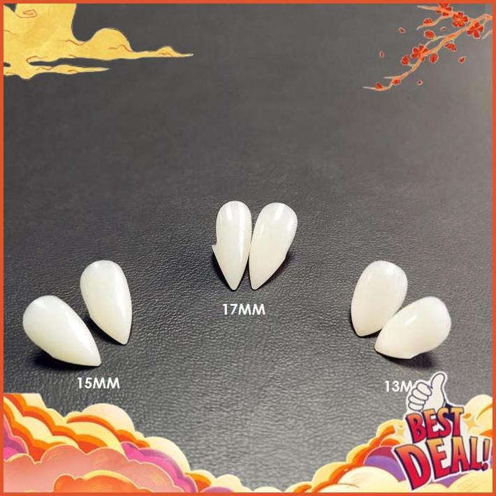 Top Today Gigi Taring Palsu Fake Teeth Cosplay Halloween Dracula Drakula Vampir / Lem Gigi Palsu / P