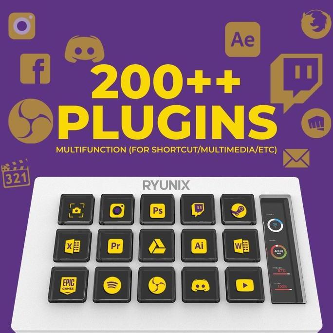 Sades Ryunix XD100 / XD-100 Stream Deck Control Pad Terlaris