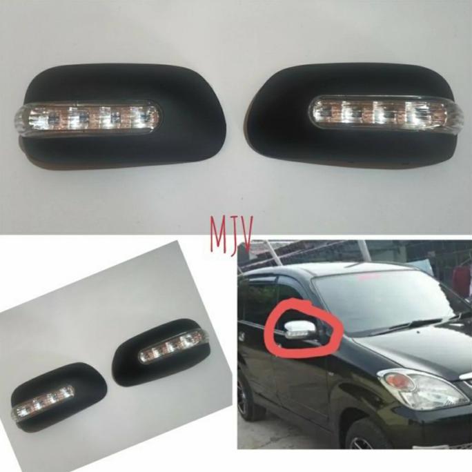 Cover spion + lampu sein hitam doff mobil Avanza vvti tipe G 2008 2009 2010 2011