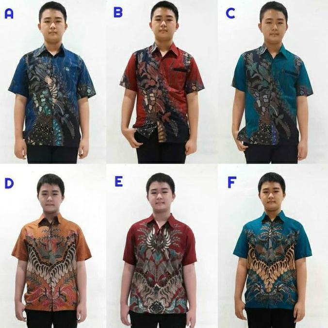 Kemeja Hem Batik Anak Laki Laki Perempuan 2-12tahun Balita Remaja ERN
